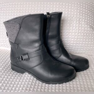 Teva leather & felt ankle boots